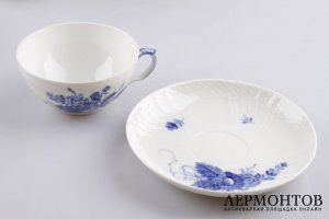 Чайный сервиз на 4 персоны. Royal Copenhagen. Дания, XX в.