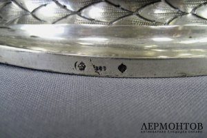Бульотка. Серебро 800 пробы. Германия, XIX век. Высота 35 см.