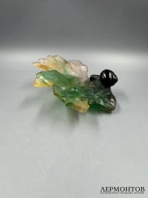 Вазочка-розетка. Хрусталь pâte de verre, Daum, Франция, 2-я половина 20 века