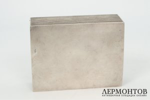 Коробка для сигар с геометрическим узором. Польша, 1930-1943 гг. Серебро 800 пробы.
