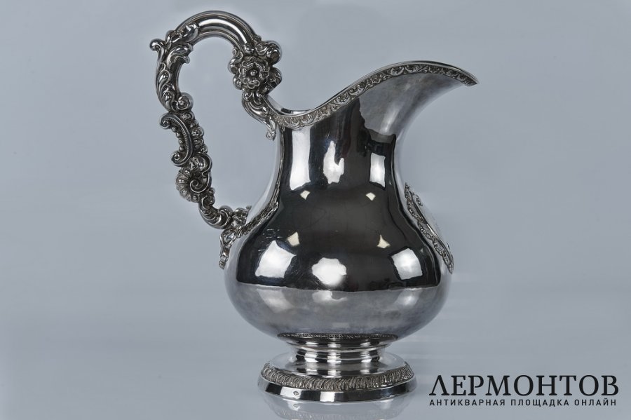 Кувшин. Серебро 950 проба. Франция, XIX век.