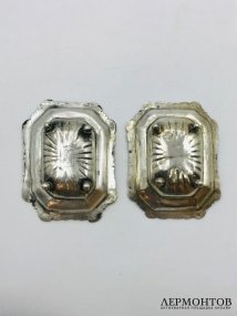 Парные солонки. Серебро 84 пробы, Россия, 1873 и 1875 годы
