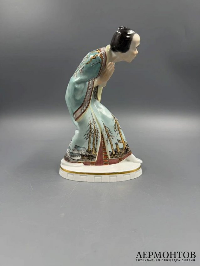 Статуэтка «Японец», № 50 из 50. Фарфор, роспись, Meissen, Петер Странг, Германия