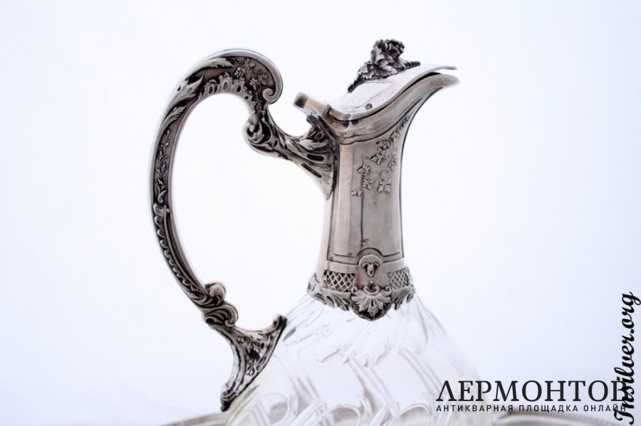 Декантер Canaux. Серебро 950. Франция