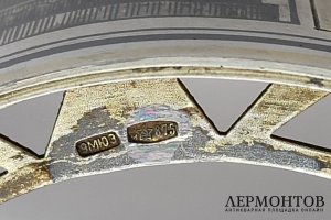 Подстаканник Москва. Башни Кремля. Серебро 875 пр., чернь. СССР, Москва, 1969 г.