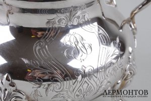 Сахарница в неоклассическом стиле. Fizaine. Серебро 950 пробы. Франция, XIX век.