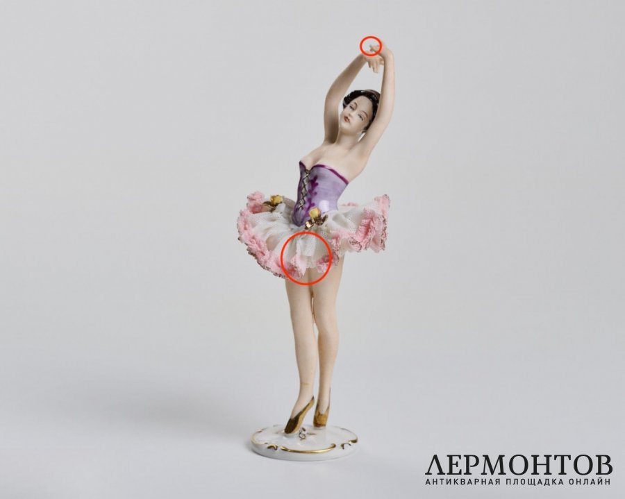 Статуэтка «Балерина». Кружевной фарфор, Alka, Германия, 1949–1956 годы