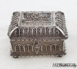 Шкатулка. Серебро 88. 1835 год. Россия