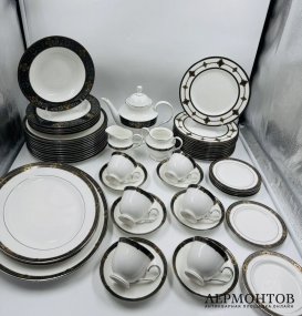 Чайный и столовый сервиз «Vintage Jewel» на 47 предметов. Фарфор, Lenox, США, 20 век