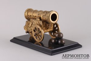 Настольная скульптура Царь-пушка по модели В.П.Крейтана. Россия, XIX в.