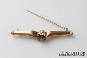 Брошка. Россия, Санкт-Петербург, кон. 19 - нач. 20 в. Золото 56 пробы.