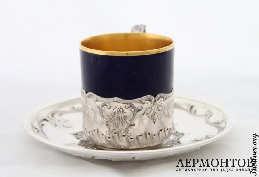 Кофейный сервиз. Серебро 950. Франция