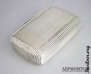 Табакерка. П. Зольман. Серебро 84. Россия