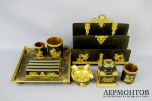 Письменный прибор. Металл. Франция, XIX век.