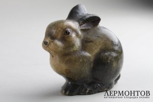 Зайчиха и зайчата, папье-маше, Российская империя.