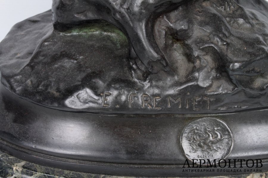 Скульптура Римский погонщик лошадей. Франция, Париж. Автор модели Fremiet, Бронза.