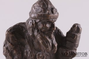 Бюст Ф.Шаляпин в роли Ивана Грозного. Терракота, тонировка. Россия.