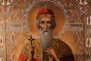 Икона Князь Владимир. Россия, конец 19 в.