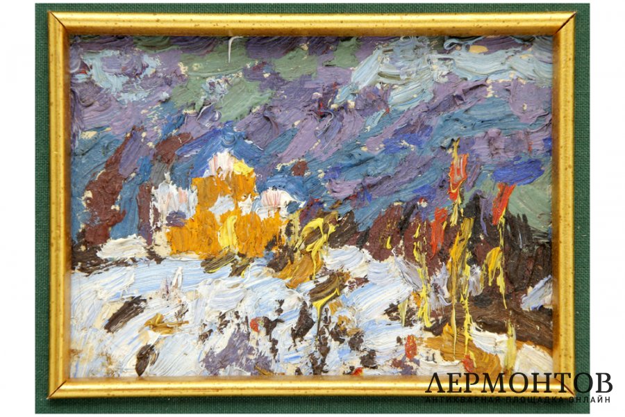 Картина. Академическая дача им. И.Е. Репина, 1970-е гг. Комиссаров Иван Еремеевич. 