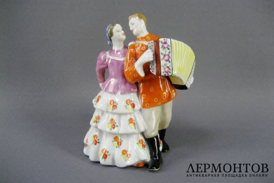 Уральская кадриль. Фарфор. СССР, Дулево. 60-е XX в.