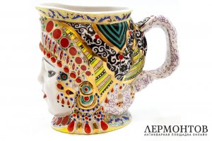 Кружка Молоко. СССР, Ленинградский фарфоровый завод, ск. Н. Данько, 1960 - 1970 гг.