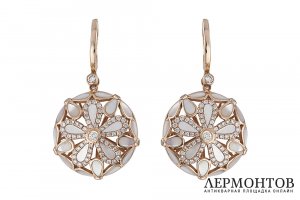 Серьги David Diamond. Золото 750. 0.69 ct. Австрия