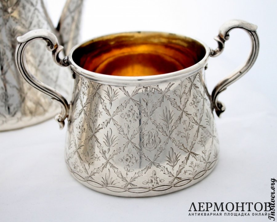 Чайный сервиз. Серебро 925. Англия
