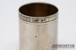 Кольцо для салфетки с королевскими лилиями. Серебро 84 пробы. Россия, 1908-1917
