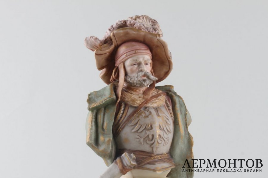 Статуэтки. Два дворянина. Фарфор. Royal DUX. Чехия. XIX в.