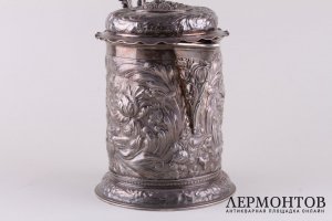 Кувшин в барочном стиле. Серебро 875 пробы. Швейцария, Bossard.