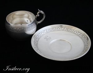 Кофейная пара. Серебро 950. Франция