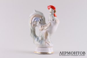 Графинчик Петушок. СССР, Городницкий фарфоровый завод, 1950 - 1960-е гг. Фарфор.