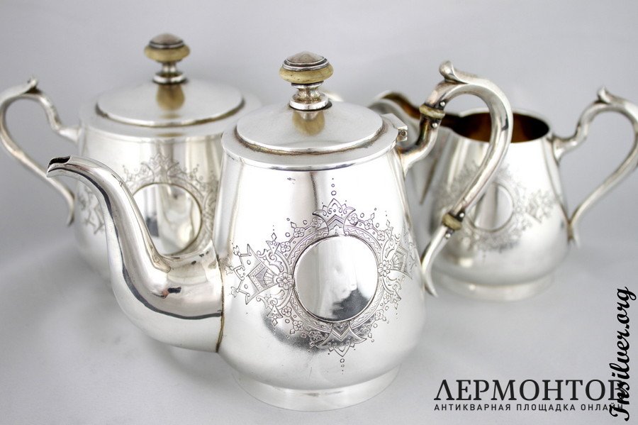 Чайный сервиз. Серебро 84. Россия
