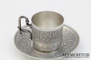 Кофейная пара. Серебро 950 пробы. Франция
