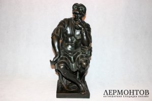 Скульптура. Лоренцо Медичи. Бронза. Jacques Petermann. Бельгия