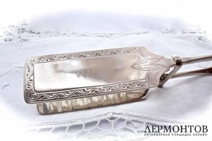 Щипцы для спаржи. Серебро 950. Австрия