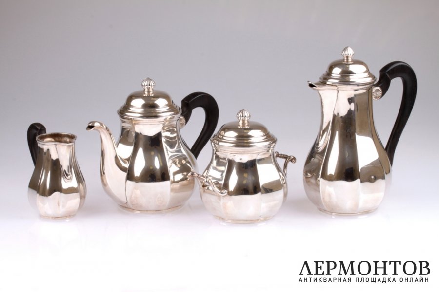 Чайно-кофейный сервиз Henin et Cie. Серебро 950. Франция