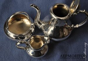 Чайный сервиз. Серебро 84. Россия.