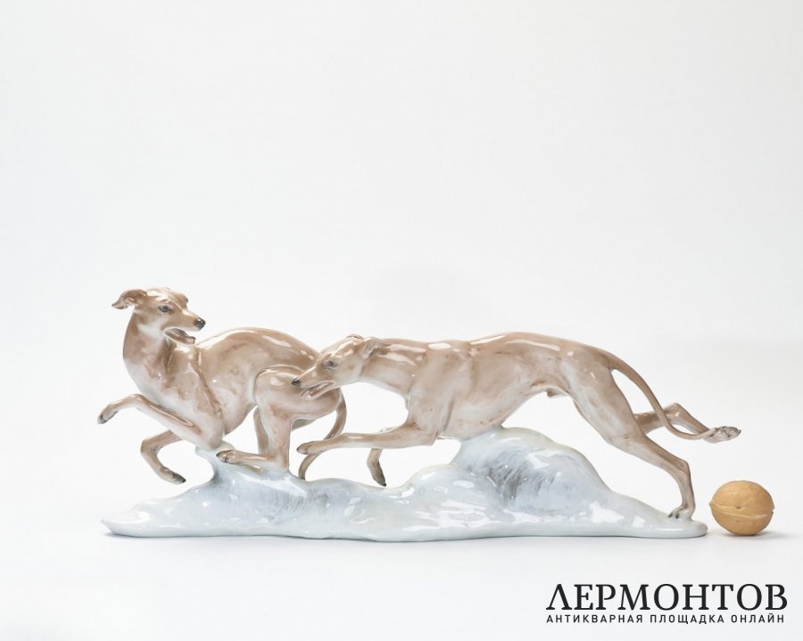 Статуэтка «Борзые». Фарфор, Rosenthal, Германия