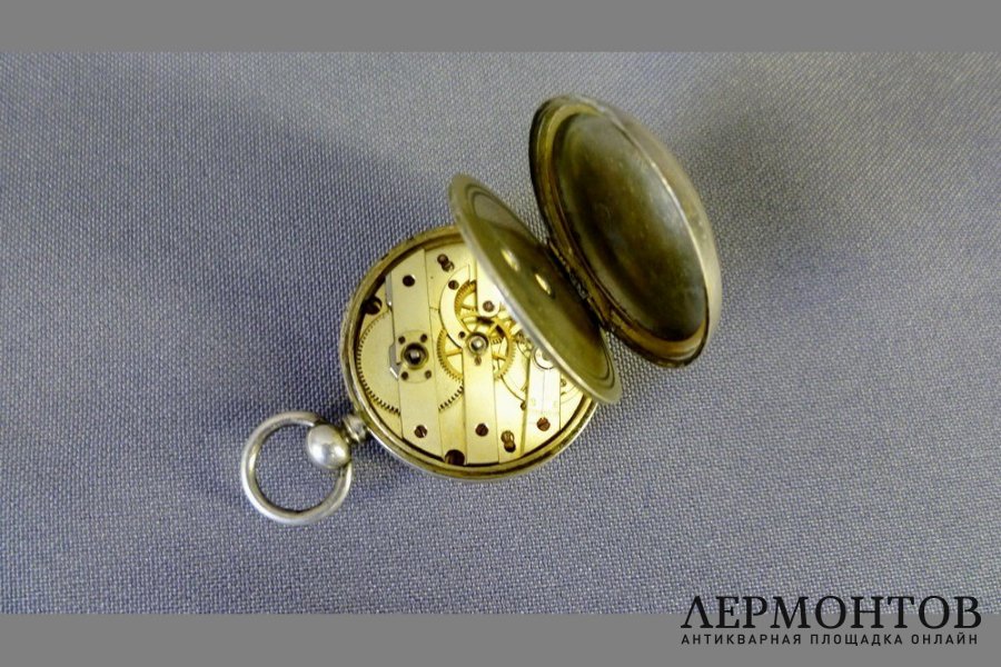 Дамские карманные часы. Серебро 800. Европа. Первая половина XIX века.   