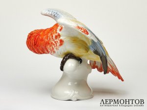 Статуэтка «Попугай». Фарфор, Rosenthal, Германия, 1949 год