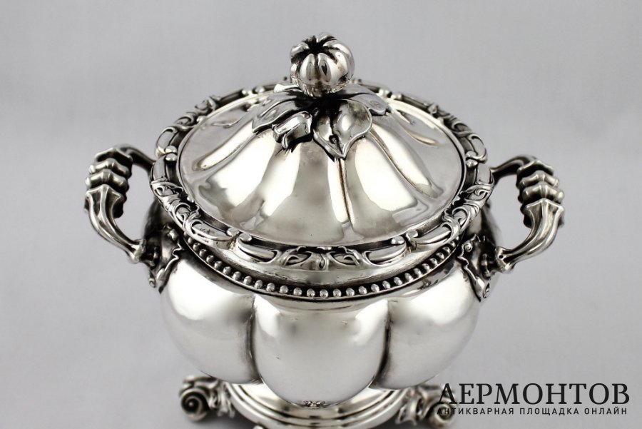 Парные сахарницы. Серебро 950 пробы. Франция, Debain, 1900-е гг.