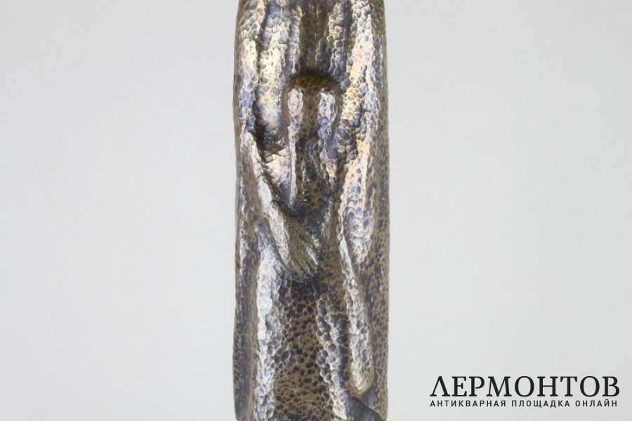 Скульптура Еврей с дочерью. Бронза. Америка, 1964 год.