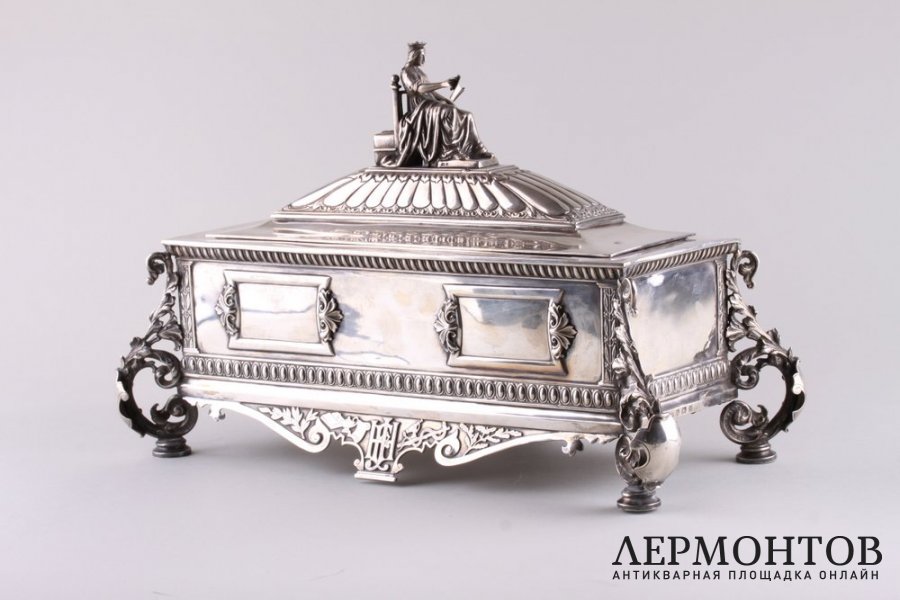Шкатулка для украшений. Серебро 925 пробы. Англия, 1936 год.