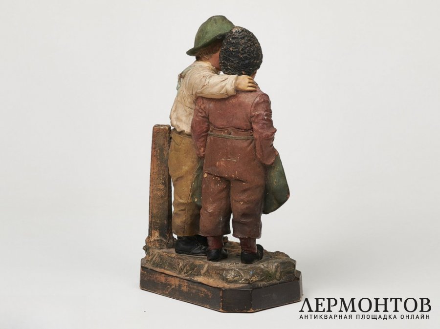 Статуэтка «Секрет». Терракота, Johann & Ferdinand Maresch, Австрия, рубеж XIX–XX веков