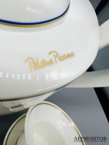Чайный сервиз на 6 персон. Фарфор, Villeroy & Boch, дизайнер Paloma Picasso, Германия, 20 век