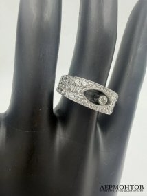 Кольцо «Happy Diamonds» с бриллиантами. Белое золото 750 пробы, Chopard