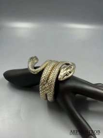 Браслет «Двухголовая змея». Серебро 925 пробы, Tom Ford