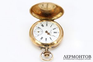 Часы карманные Vulcain. Золото, алмазы, эмаль. Швейцария, начало 20 века.