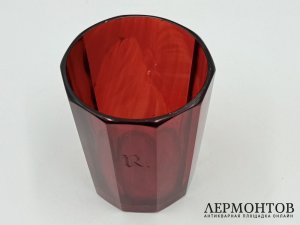Стакан рубинового стекла. Зап. Европа, 19 век.